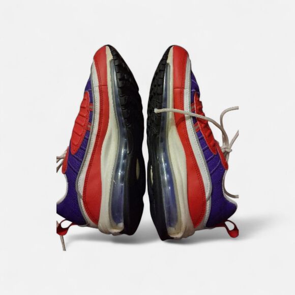 Nike Air Max Size 9 Sneakers 98 Rapters Athletic Psychic Shoe Running Red Purple - Picture 7 of 14